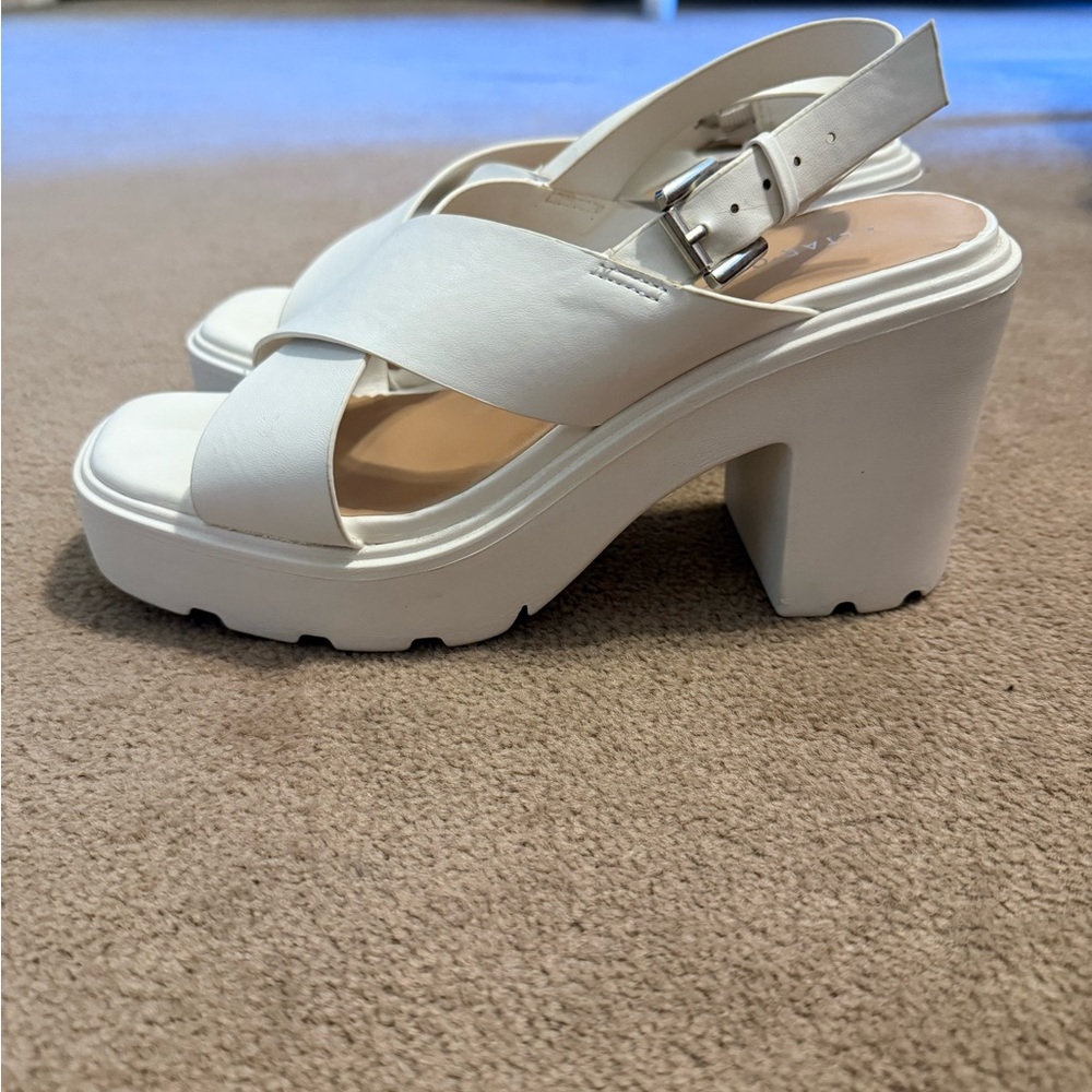 Altar'd State Cream Platform Heels